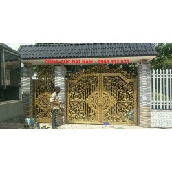 Cổng đúc đặc trọn bộ _Công trình Long Xuyên An Giang